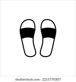 flip flops icon design. Sandal graphic design template vector illustration isolated on white background.