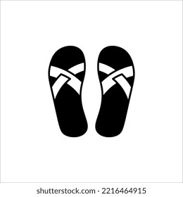 flip flops icon design. Sandal graphic design template vector illustration isolated on white background.