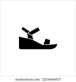 flip flops icon design. Sandal graphic design template vector illustration isolated on white background.