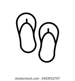 Flip flops icon design template