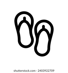 Flip flops icon design template