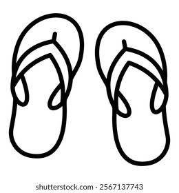 Flip Flops Icon Element For Design