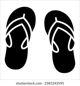 Flip Flops Icon Element For Design