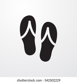 flip flops icon illustration isolated vector sign symbol