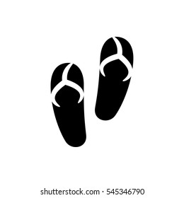 flip flops icon illustration isolated vector