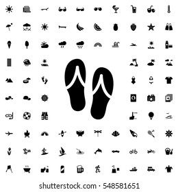 flip flops icon illustration isolated vector sign symbol
