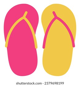 Flip Flops Icon illustration, for uiux, web, app, infographic, etc