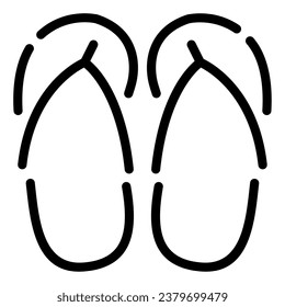 Flip Flops Icon illustration, for uiux, web, app, infographic, etc