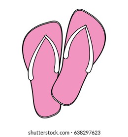 flip flops icon image 
