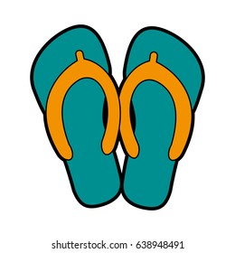 flip flops icon image 