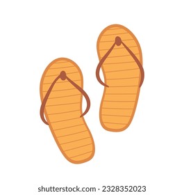 Flip flops icon isolate on white background. Slippers vector illustration. Sandal beach wear 