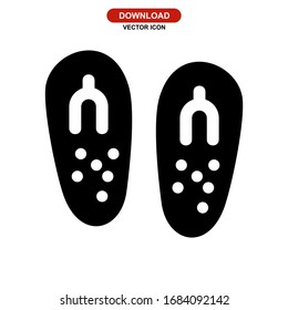 flip flops icon or logo isolated sign symbol vector illustration - high quality black style vector icons
