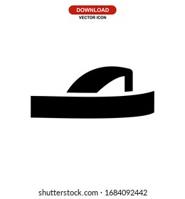 flip flops icon or logo isolated sign symbol vector illustration - high quality black style vector icons

