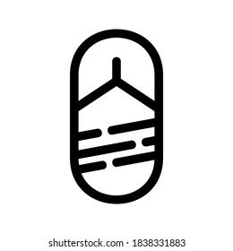 icono de flexión o logotipo símbolo de signo aislado ilustración vectorial - iconos vectoriales de estilo negro de alta calidad
