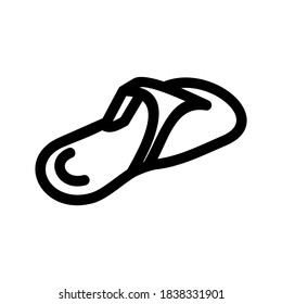 flip flops icon or logo isolated sign symbol vector illustration - high quality black style vector icons
