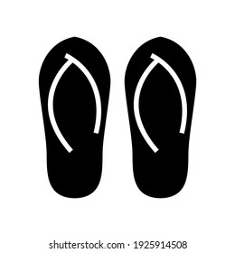 flip flops icon or logo isolated sign symbol vector illustration - high quality black style vector icons
