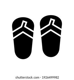Flip-Flops-Symbol oder Logo einzeln auf Zeichen, Vektorgrafik - hochwertige Vektorsymbole im schwarzen Stil
