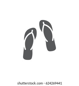 flip flops icon. spa vector illustration on white background