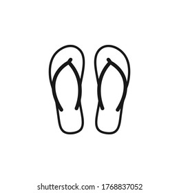 Flip flops icon vector illustration