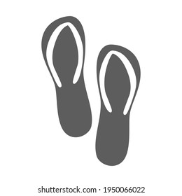 Flip flops icon vector illustration design isolated