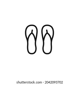Flip flops icon vector illustration