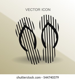 Flip flops icon vector illustration
