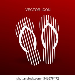Flip flops icon vector illustration