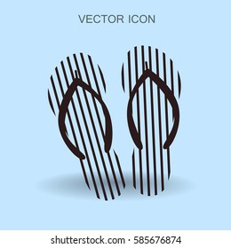 Ilustración vectorial del icono Flip Flops