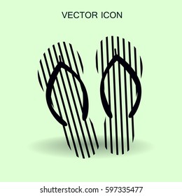 Flip flops icon vector illustration