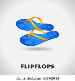 Flip flops icon. Vector illustration