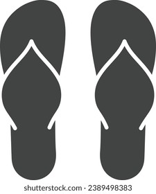 Flip Flops icon vector image. Suitable for mobile application web application and print media.