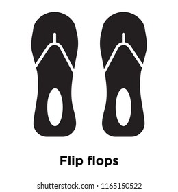 Flip flops icon vector isolated on white background, Flip flops transparent sign , vacation symbols