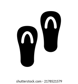 Flip Flops Icon Vector Symbol Design Illustration