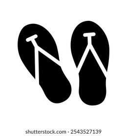 Ilustração de design de símbolo de vetor de ícone de flip-flops