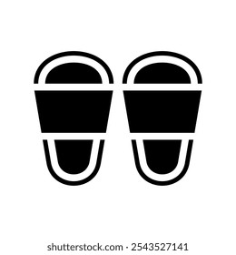 Ilustração de design de símbolo de vetor de ícone de flip-flops