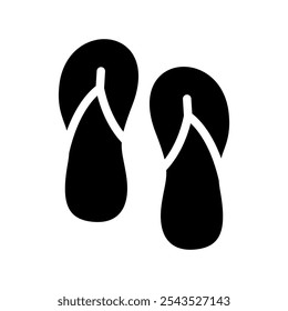 Ilustração de design de símbolo de vetor de ícone de flip-flops