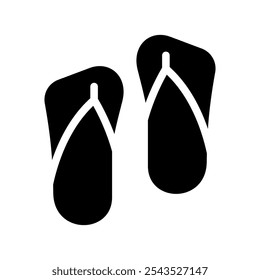 Flip Flops Icon Vector Symbol Design Illustration