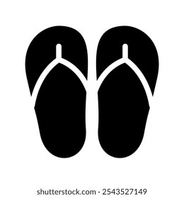 Ilustração de design de símbolo de vetor de ícone de flip-flops