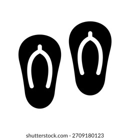 Flip-Flops-Symbol, Vektorsymbol-Entwurfsgrafik
