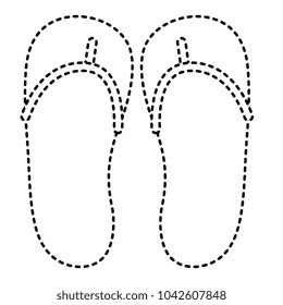 flip flops isolated icon