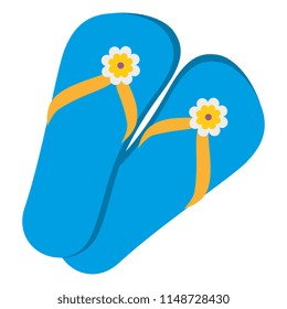 flip flops isolated icon