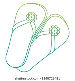 flip flops isolated icon