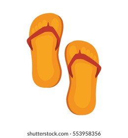 flip flops isolated icon