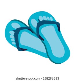 flip flops isolated icon