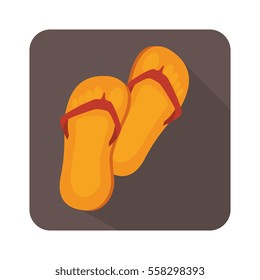 flip flops isolated icon