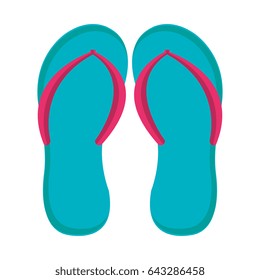 flip flops isolated icon