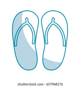 flip flops isolated icon