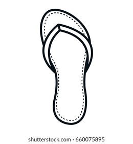 flip flops isolated icon