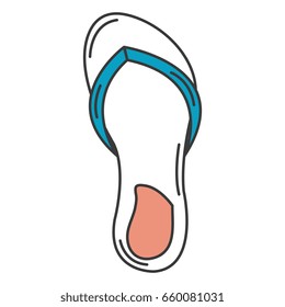 flip flops isolated icon