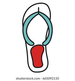 flip flops isolated icon